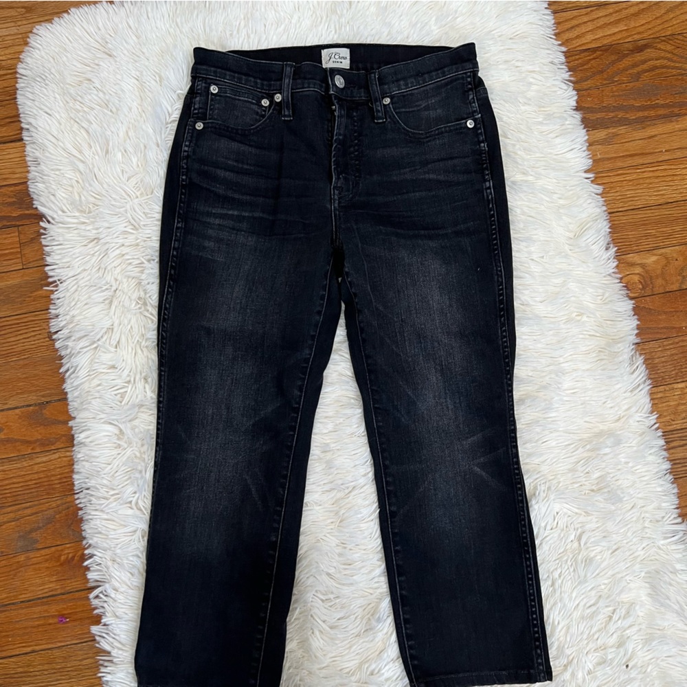 J crew 9" vintage straight women stretch capris size 28 P‎